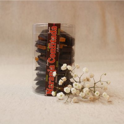 Rodajas de Naranja confitada con Chocolate